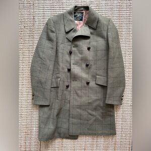 Crombie Highland Tweed Men’s Coat 100% Wool